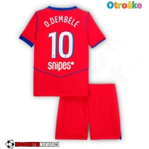 Otroške Nogometnih dresov Paris Saint-Germain Ousmane Dembele #10 Tretji 2025-26 Kratki rokavi (+ hlače)